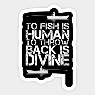 To Throw Back Is Divine Sticker